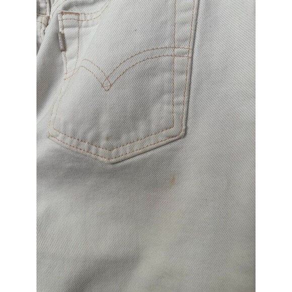 Levi's Lowcut Silver Tab Vintage Jeans White Zip Fly Straight Leg Cotton Size 28 - Picture 11 of 11